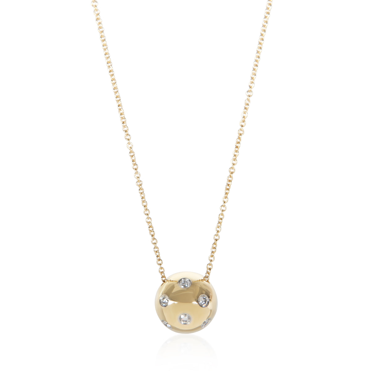 Tiffany & Co. Yellow Gold & Platinum Diamond Etoile Pendant fv