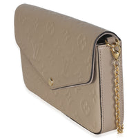 Louis Vuitton Turtledove Monogram Empreinte Felicie Pochette Handbag 3