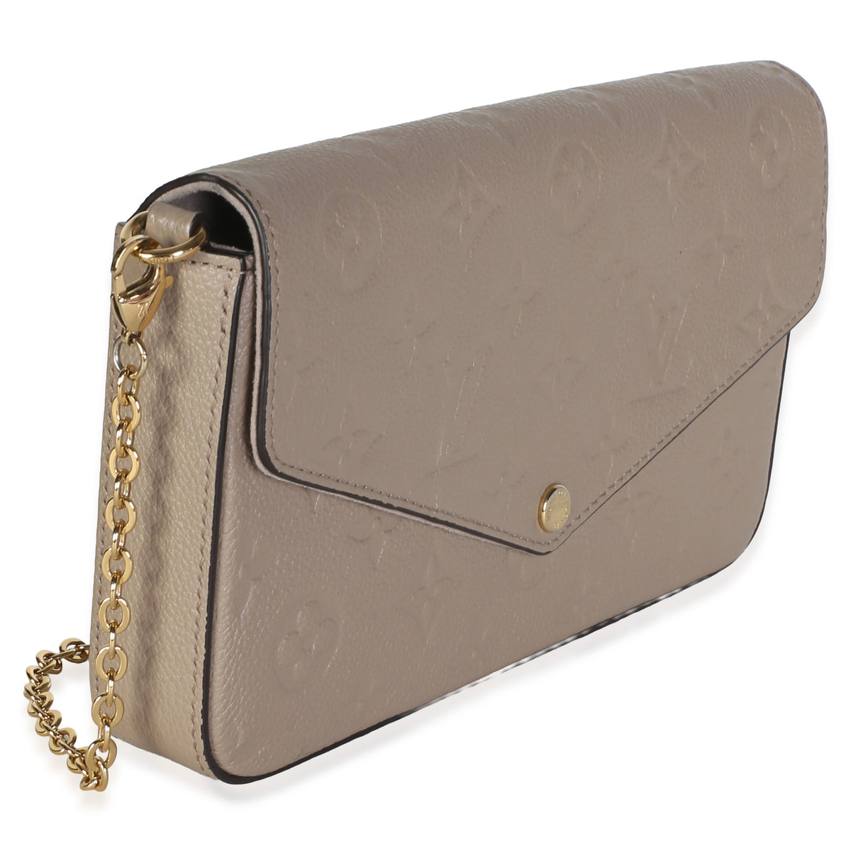 Louis Vuitton Turtledove Monogram Empreinte Felicie Pochette Handbag 4