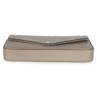 Louis Vuitton Turtledove Monogram Empreinte Felicie Pochette Handbag 6