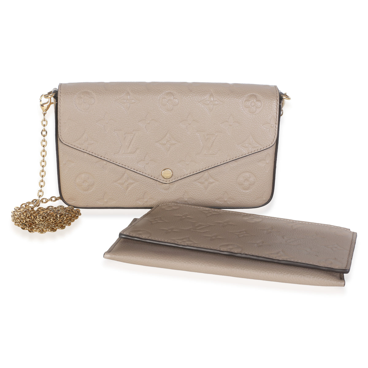 Louis Vuitton Turtledove Monogram Empreinte Felicie Pochette Handbag id