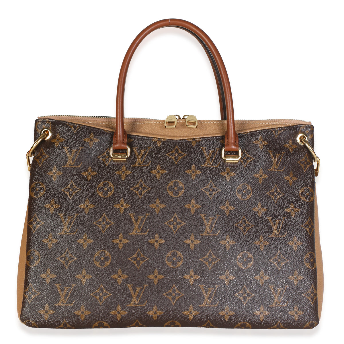 Louis Vuitton Sesame Monogram Canvas Pallas MM Handbag fv