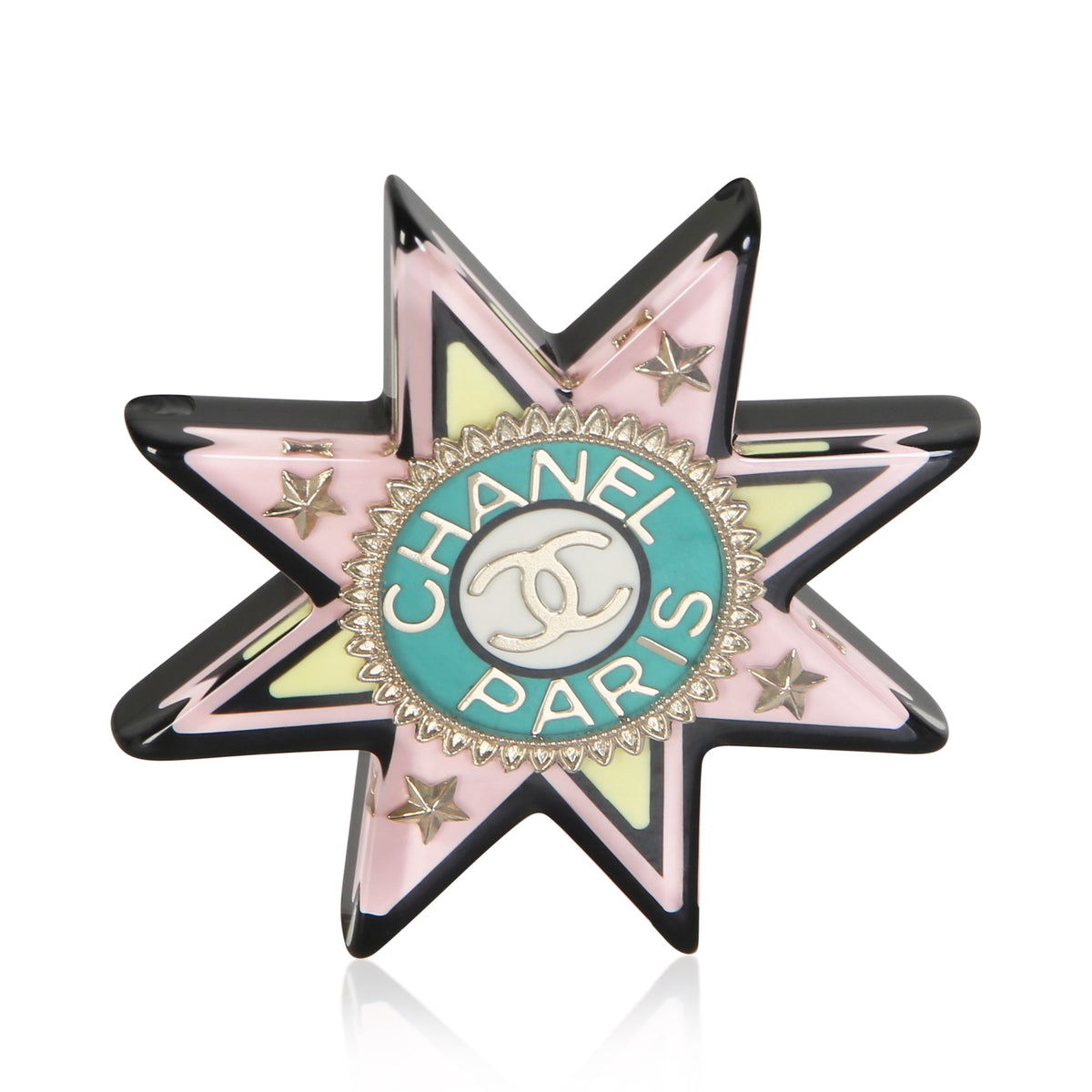 Chanel 2017 Resin Star Brooch fv