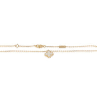 Van Cleef & Arpels Yellow Gold Mother Of Pearl Sweet Alhambra Pendant 2