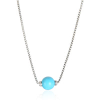 David Yurman Sterling Silver Diamond Solari Necklace fv
