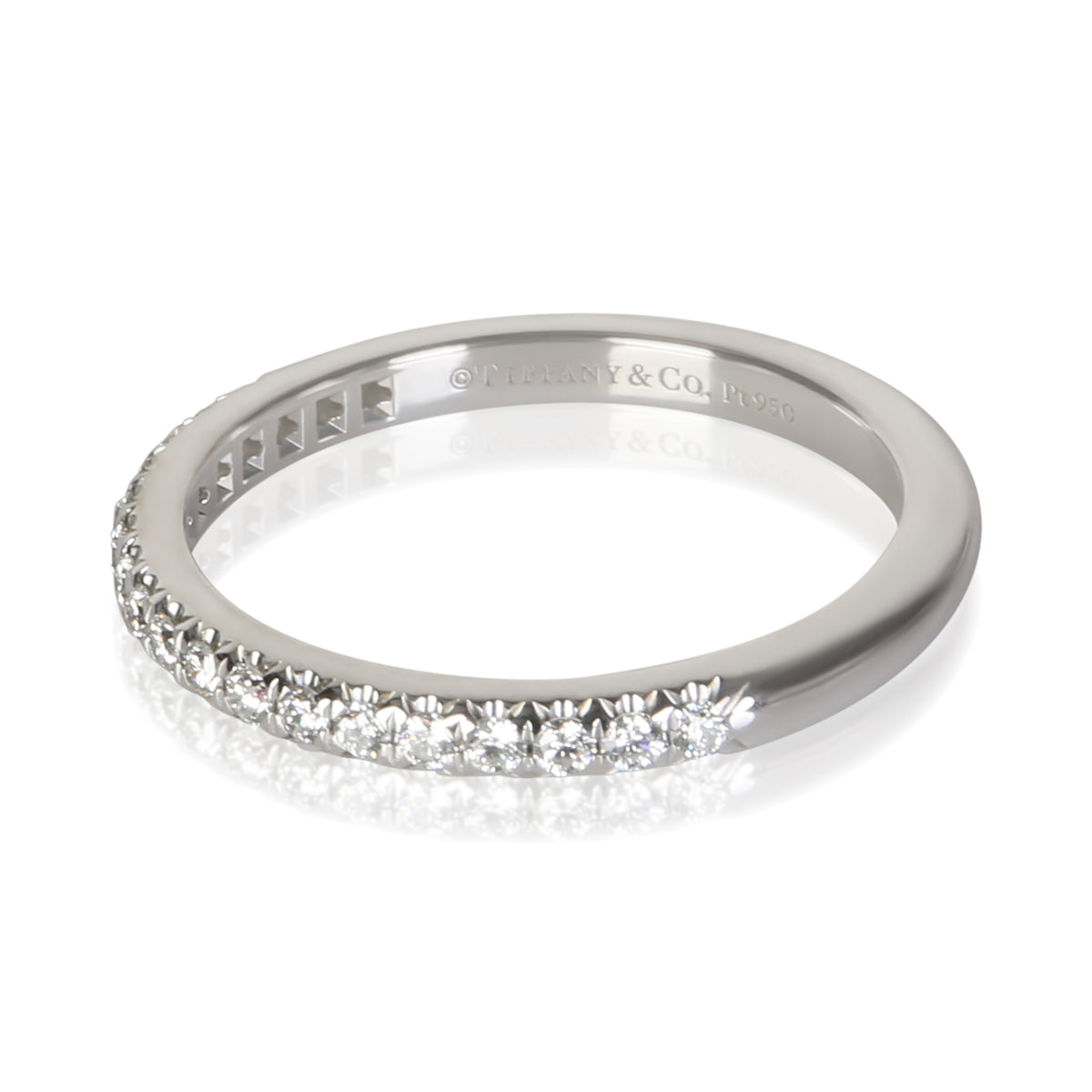Tiffany & Co. Platinum Diamond Soleste Half Eternity Band 2