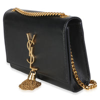 Saint Laurent Black Grain De Poudre Small Classic Kate Tassel Satchel Handbag 2