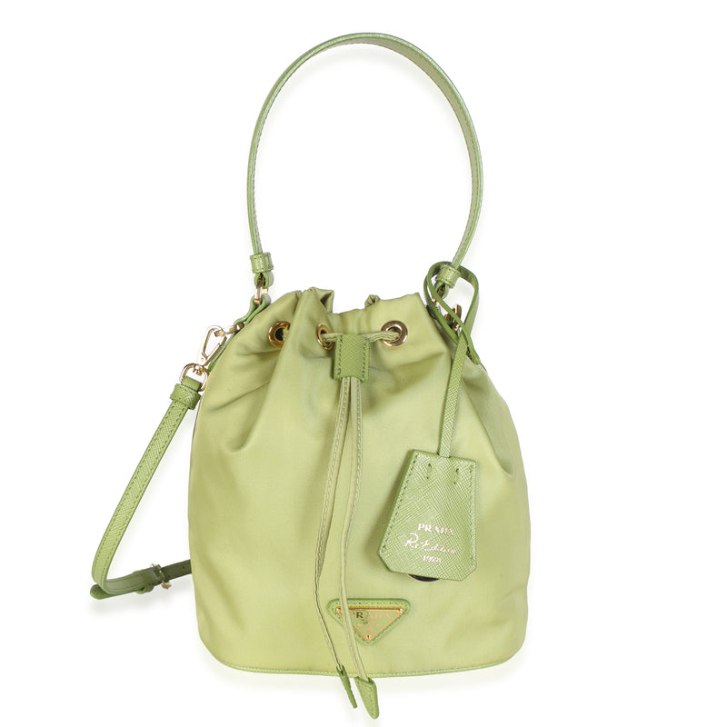 Prada Ivy Green Re Nylon Re Edition 1978 Mini Bucket Bag Handbag fv