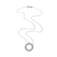 Tiffany & Co. White Gold Diamond Metro Circle Pendant 3