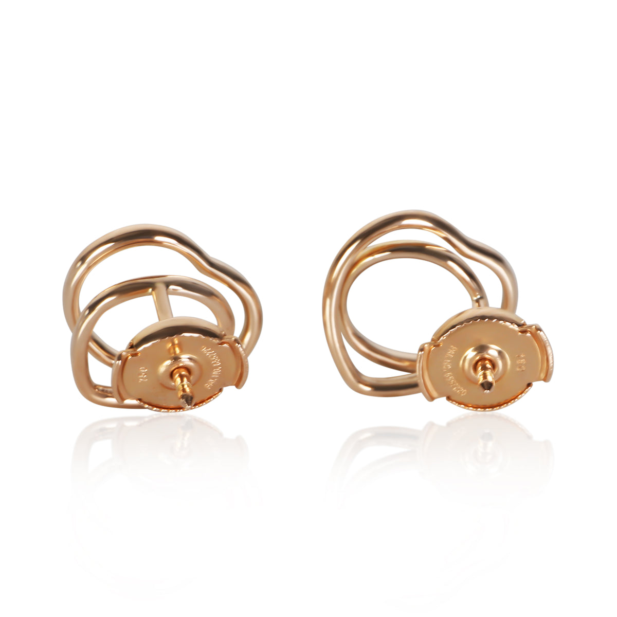 Hermès Rose Gold Vertige Coeur Earrings 3