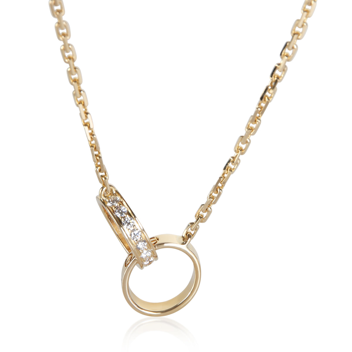 Cartier Yellow Gold Diamond Love Pendant fv