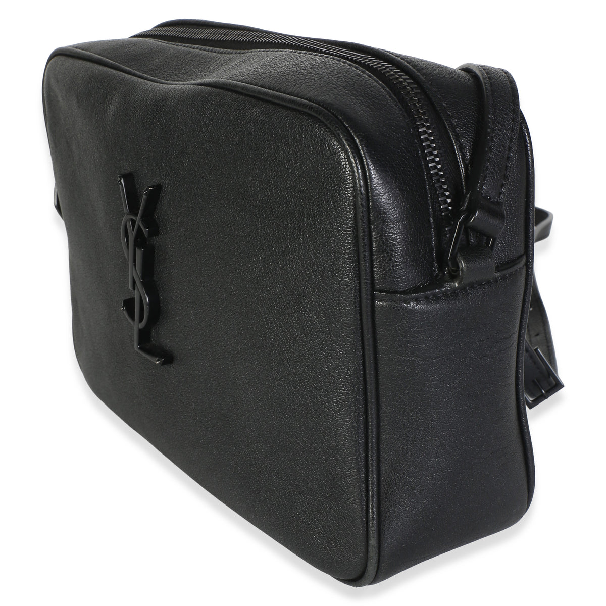 Saint Laurent Black Calfskin Monogram Lou Camera Bag Handbag 2