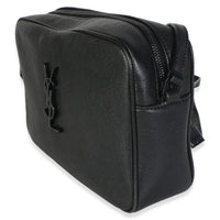 Saint Laurent Black Calfskin Monogram Lou Camera Bag Handbag 2