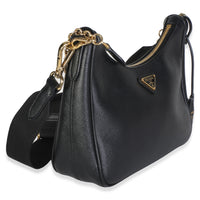 Prada Black Saffiano Re Edition 2005 Shoulder Bag Handbag 3