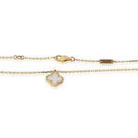 Van Cleef & Arpels Yellow Gold Mother Of Pearl Sweet Alhambra Pendant 2