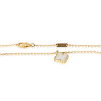 Van Cleef & Arpels Yellow Gold Mother Of Pearl Sweet Alhambra Pendant 3