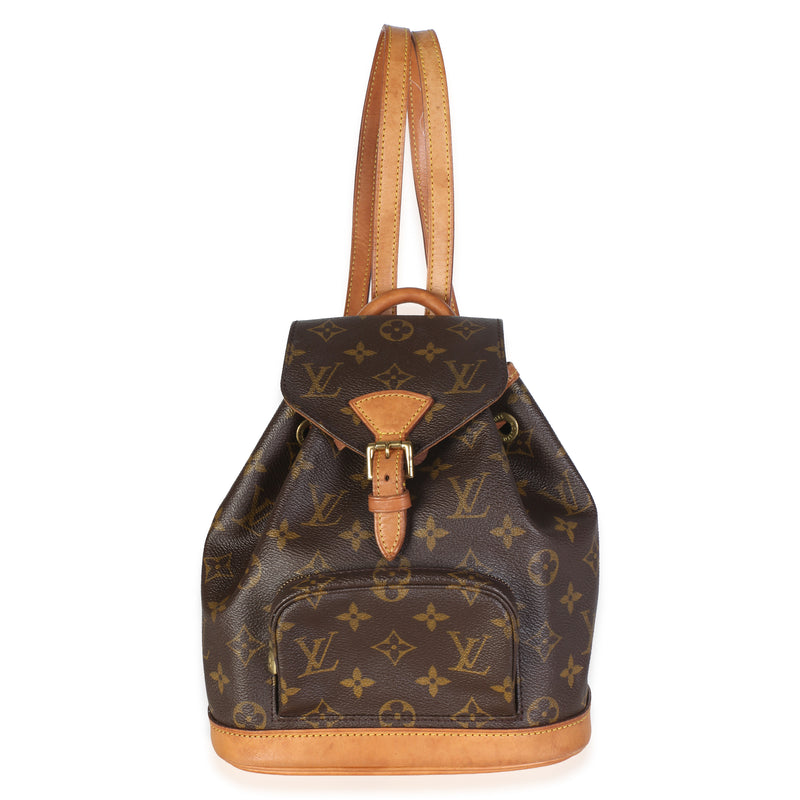 Louis Vuitton Vintage Monogram Canvas Mini Montsouris Backpack Handbag fv