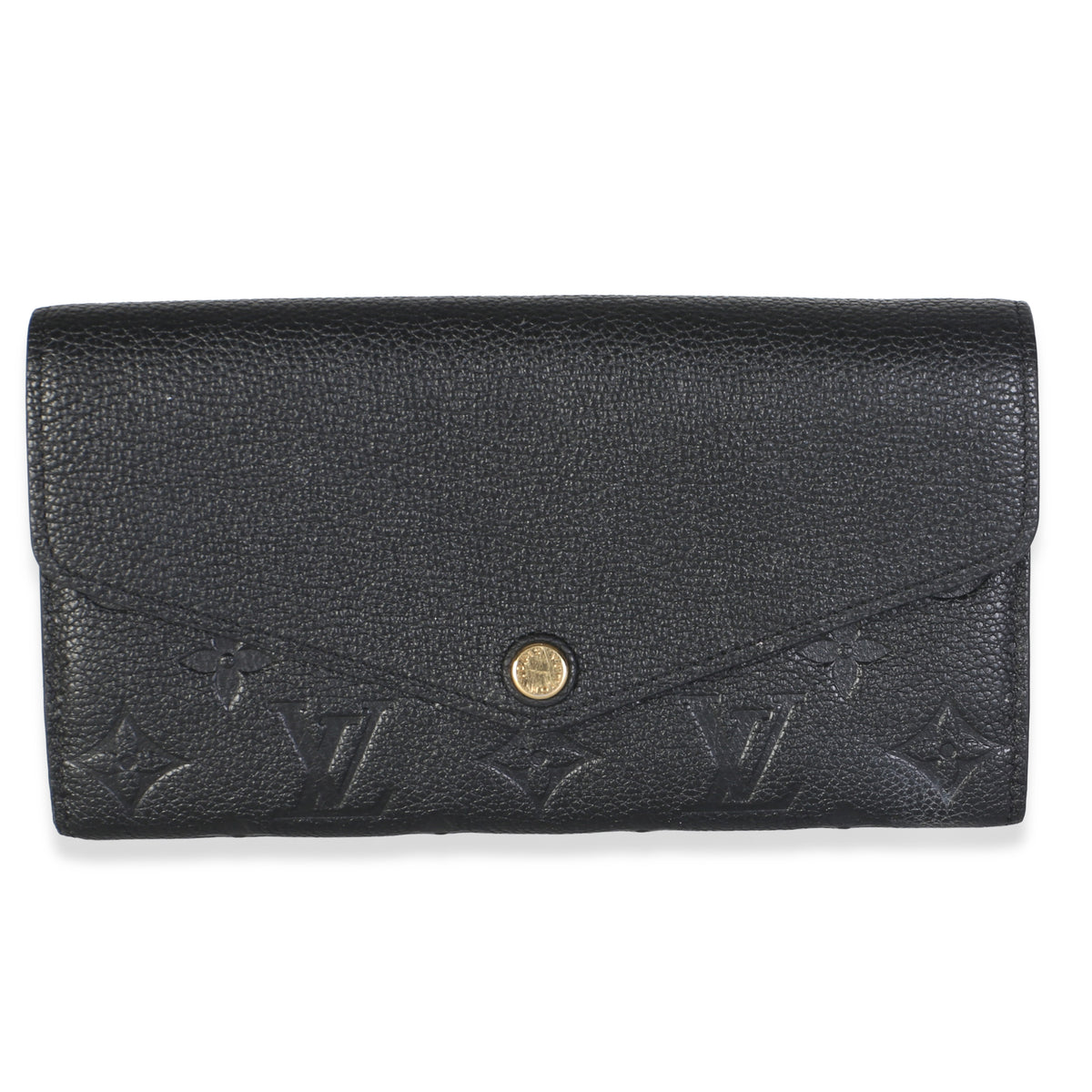 Louis Vuitton Black Monogram Empreinte Sarah Wallet Wallet id