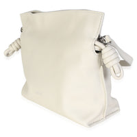 Loewe White Nappa Calfskin Mini Flamenco Clutch Handbag 2