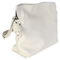 Loewe White Nappa Calfskin Mini Flamenco Clutch Handbag 3