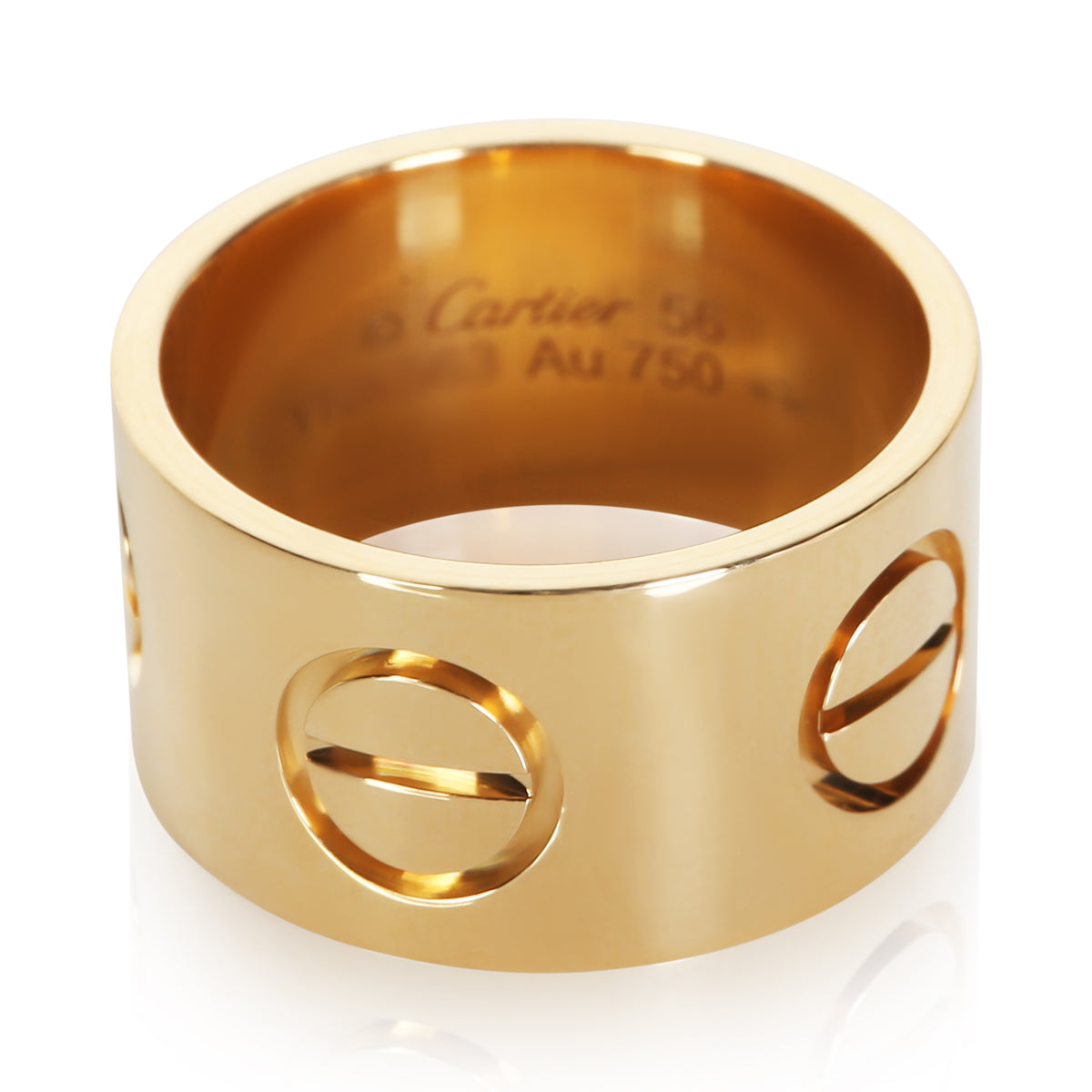 Cartier Yellow Gold Wide Love Ring fv