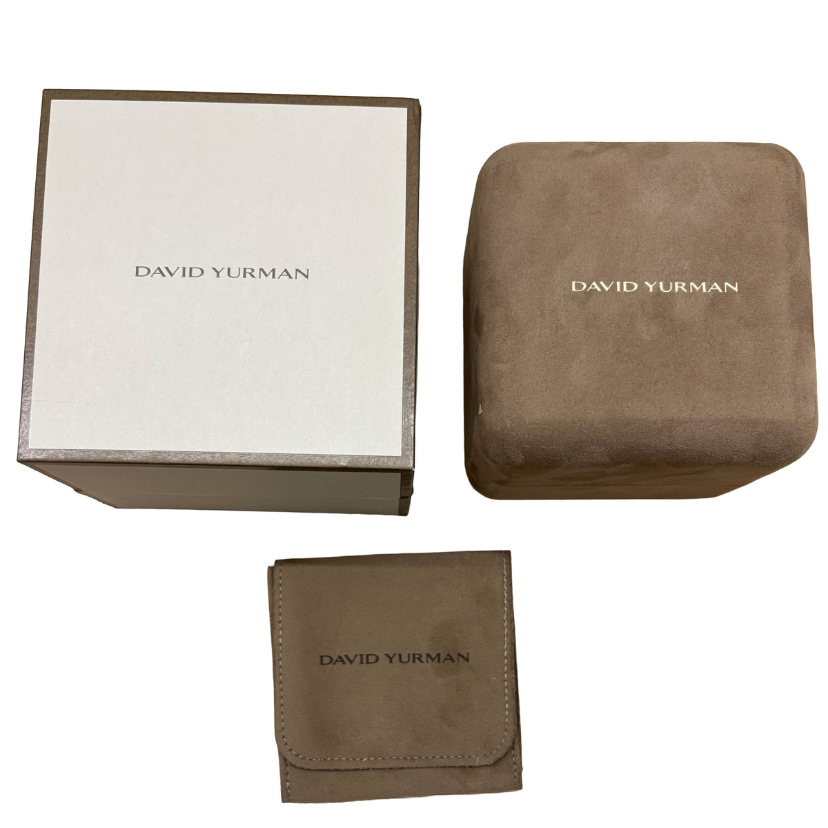 David Yurman Sterling Silver Woven Chevron Link Bracelet box