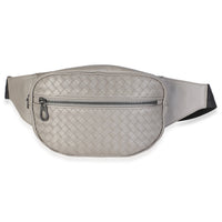 Bottega Veneta Grey Intrecciato Nappa Belt Bag Handbag fv