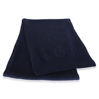 Chanel Navy Cashmere CC Logo Scarf 2