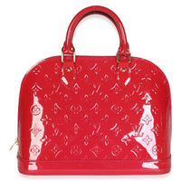 Louis Vuitton Pomme D'Amour Monogram Vernis Alma PM Handbag 4