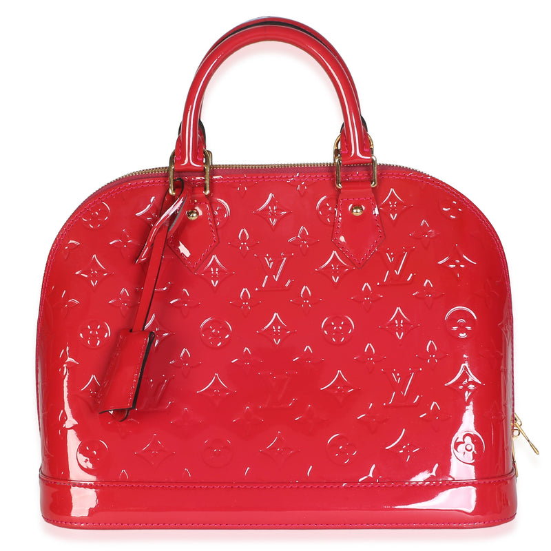 Louis Vuitton Pomme D'Amour Monogram Vernis Alma PM Handbag fv