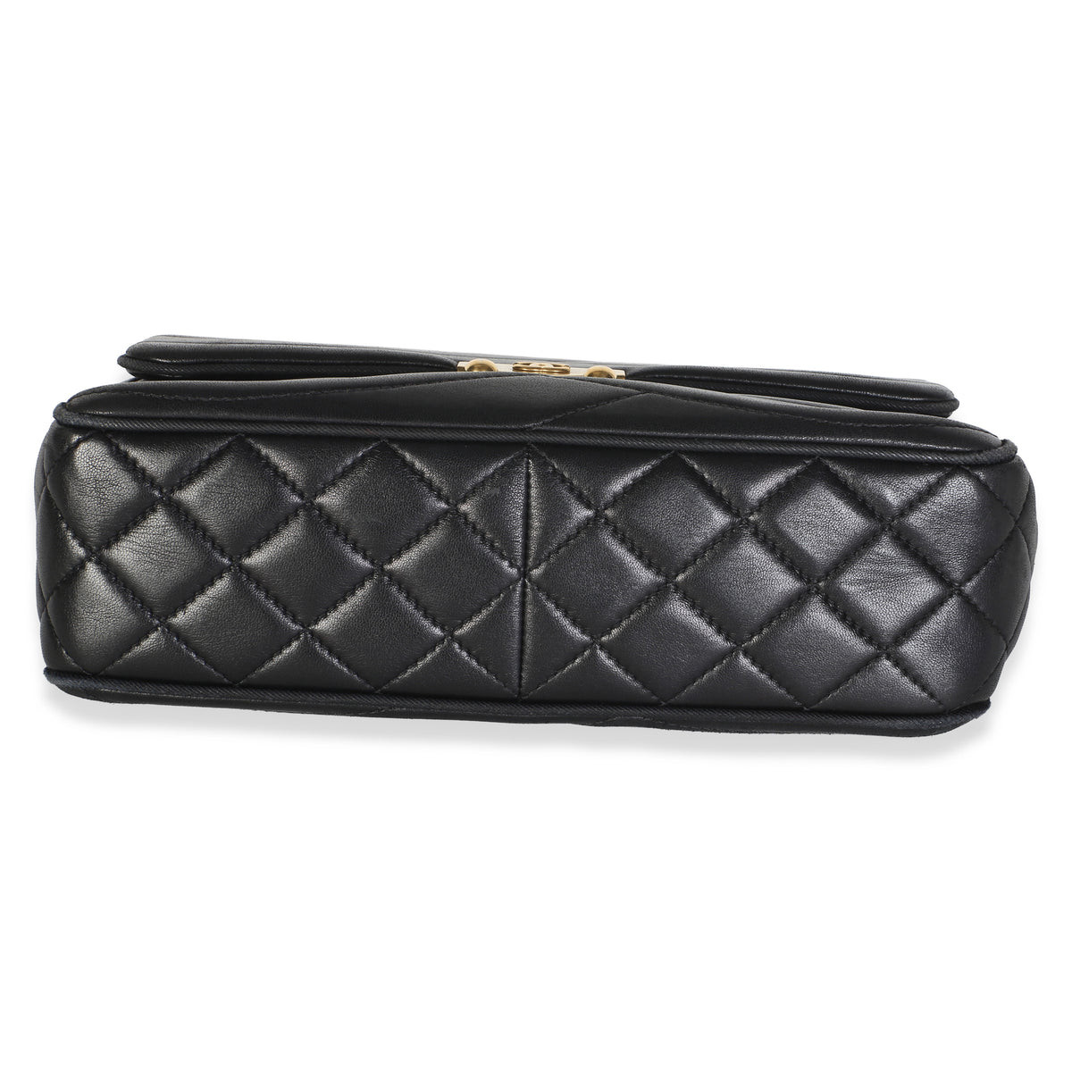 Chanel Black Chevron Lambskin Medium Paris Seoul Pagoda Flap Bag Handbag 5