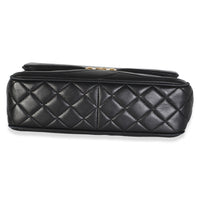 Chanel Black Chevron Lambskin Medium Paris Seoul Pagoda Flap Bag Handbag 5