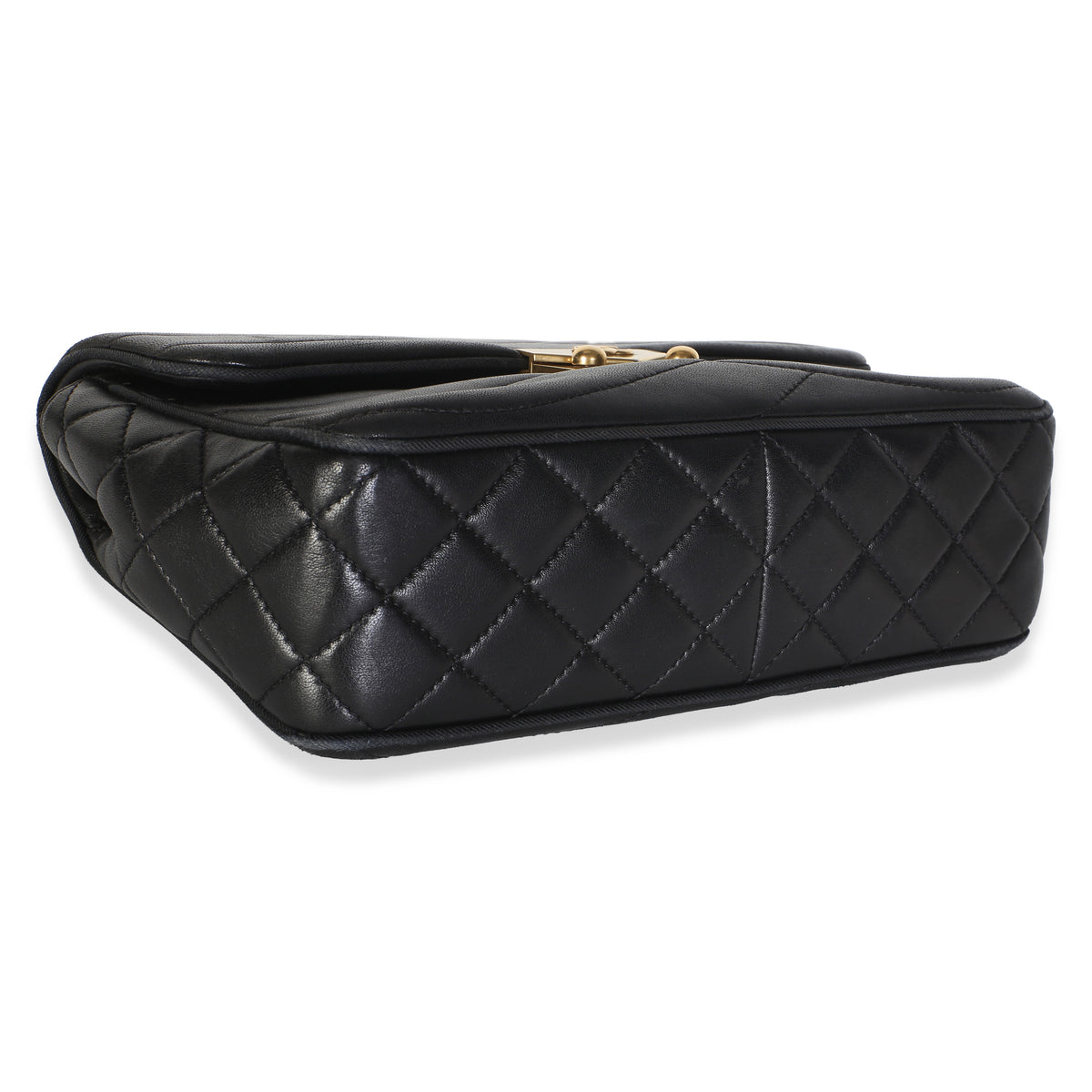 Chanel Black Chevron Lambskin Medium Paris Seoul Pagoda Flap Bag Handbag 7