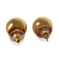 Chanel Gold Plated Vintage 1998 Ball Stud Earrings 3