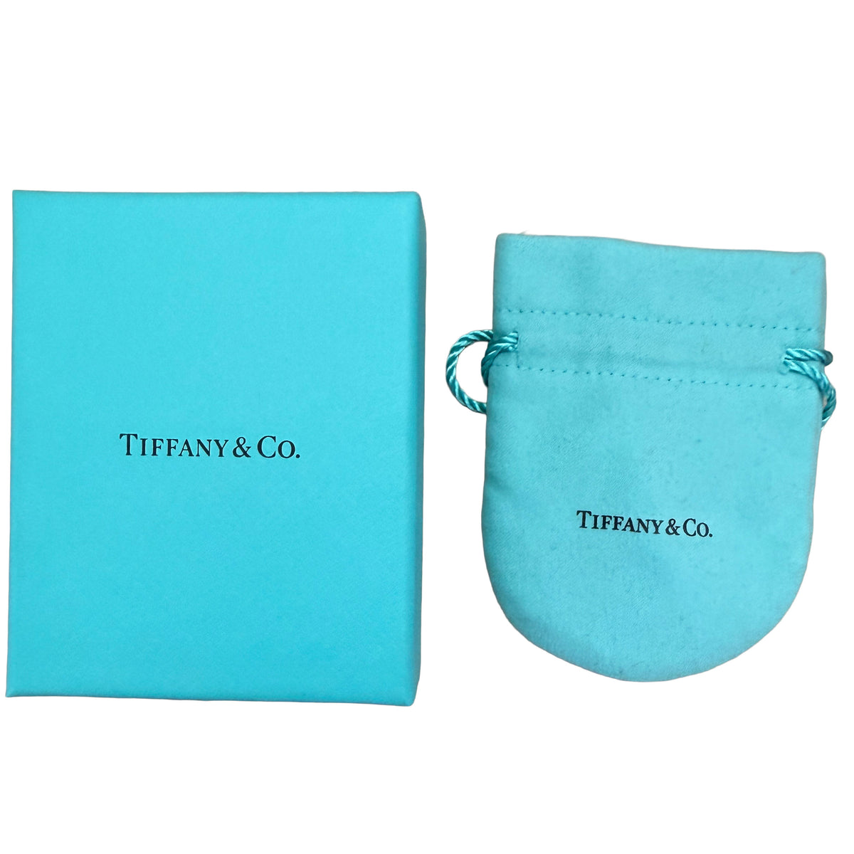 Tiffany & Co. Platinum Diamond Cluster Earrings box