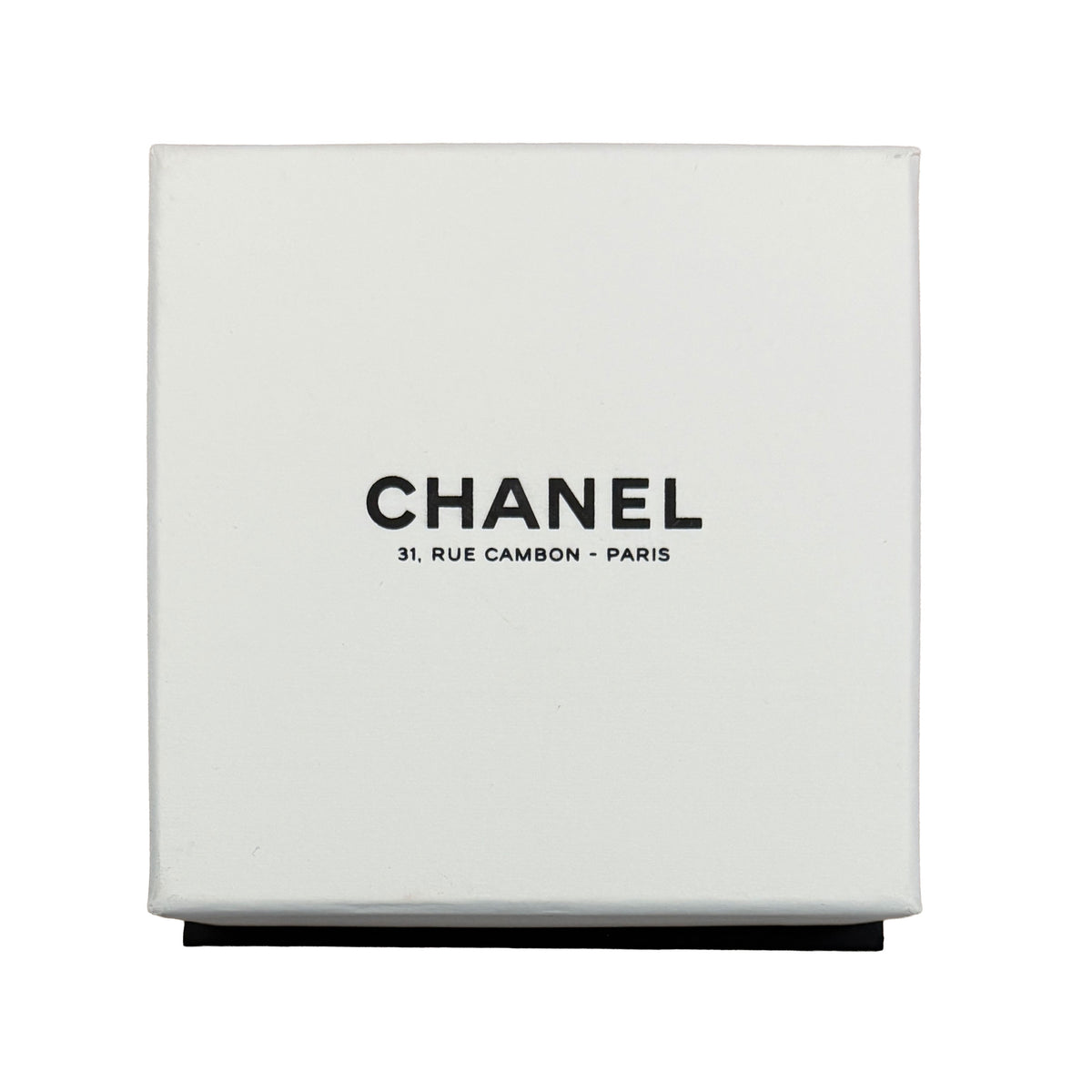 Chanel Gold Plated Chain Link CC Brooch box