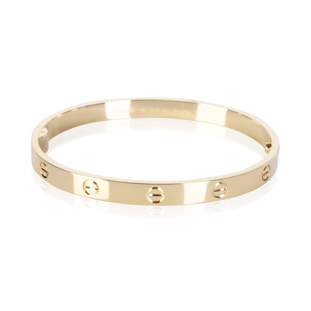 Cartier Yellow Gold Single Screw Love Bracelet fv