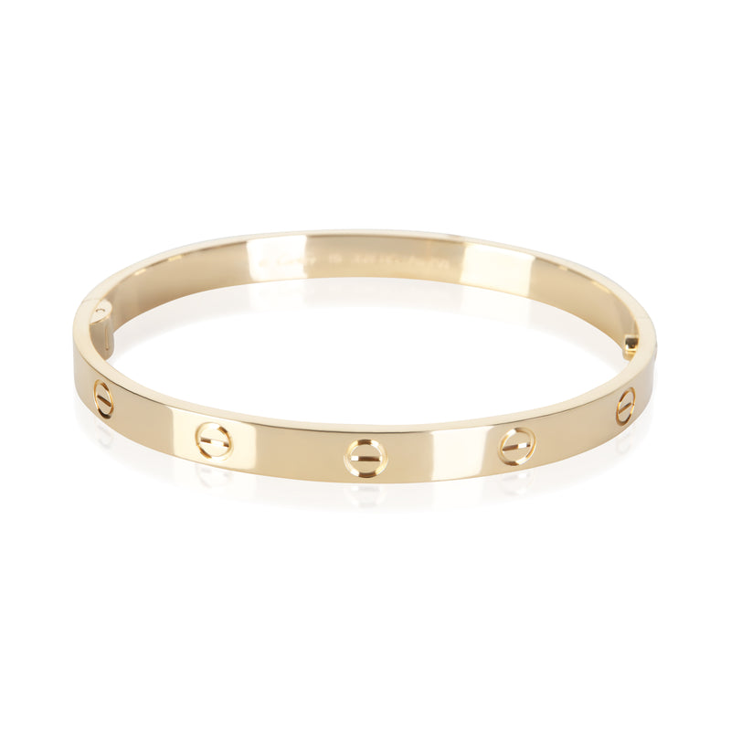 Cartier Yellow Gold Single Screw Love Bracelet fv