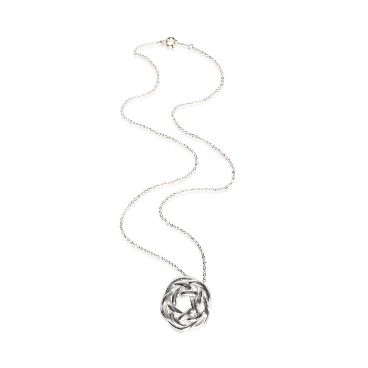 Tiffany & Co. Sterling Silver Celtic Knot Pendant 3