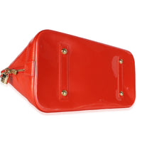 Louis Vuitton Orange Sunset Monogram Vernis Alma GM Handbag 8