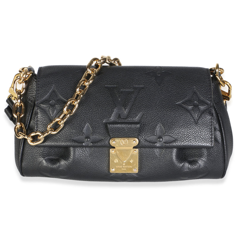 Louis Vuitton Black Giant Monogram Empreinte Favorite NM Handbag id