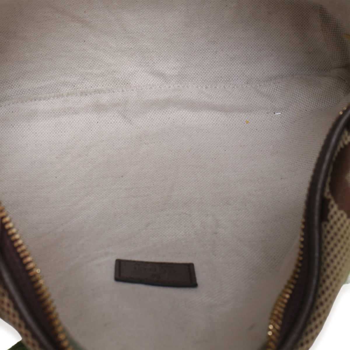 Gucci Brown Jumbo GG Canvas Textured Dollar Calfskin Web Belt Bag Handbag 8
