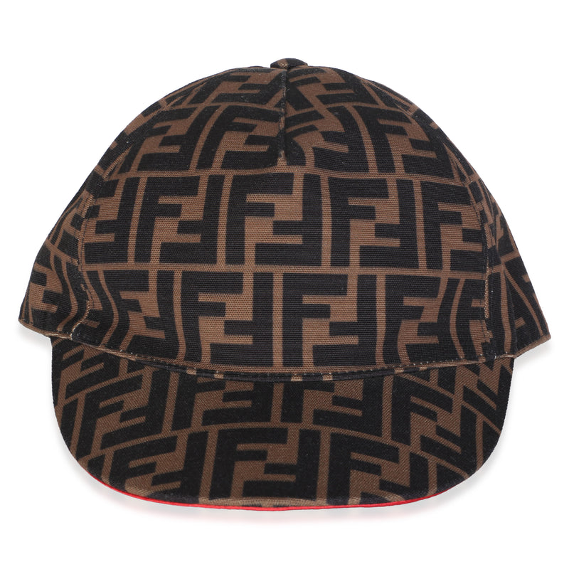 Fendi Tobacco Red FF Reloaded Canvas Baseball Hat fv