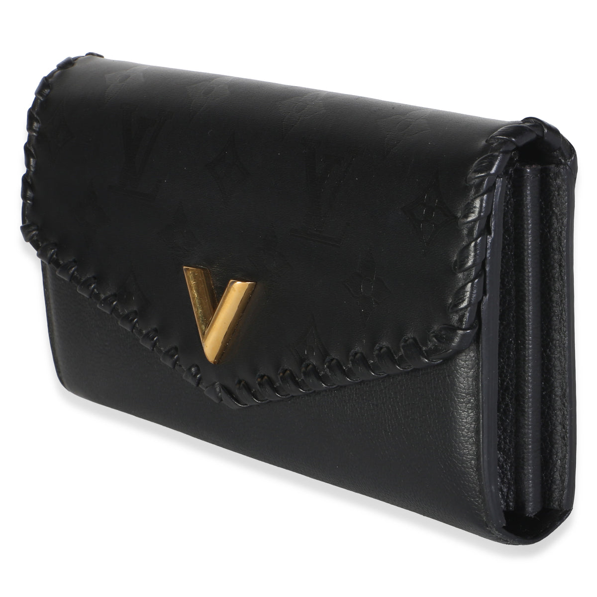 Louis Vuitton Black Monogram Cuir Plume Very Wallet Wallet 2