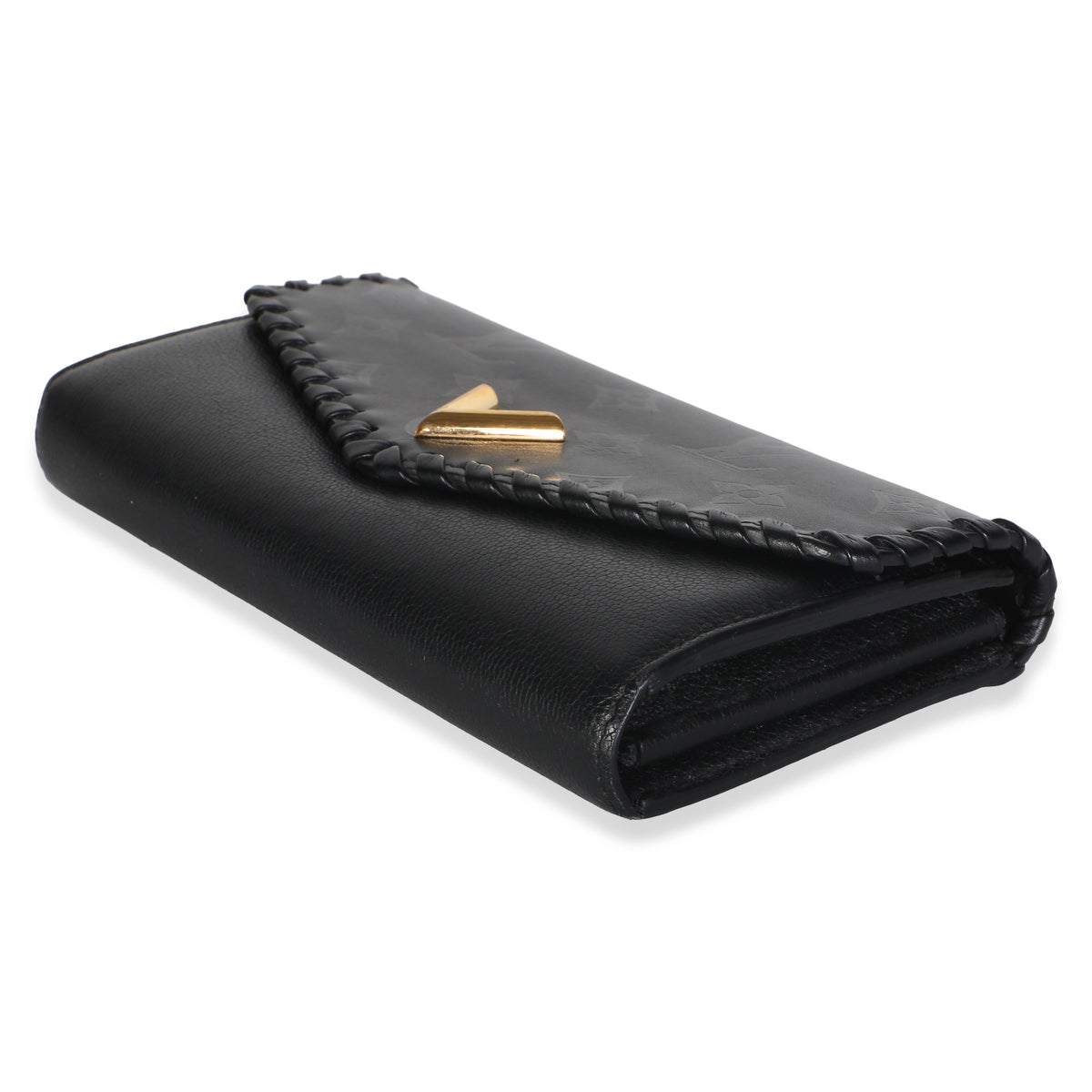 Louis Vuitton Black Monogram Cuir Plume Very Wallet Wallet 6