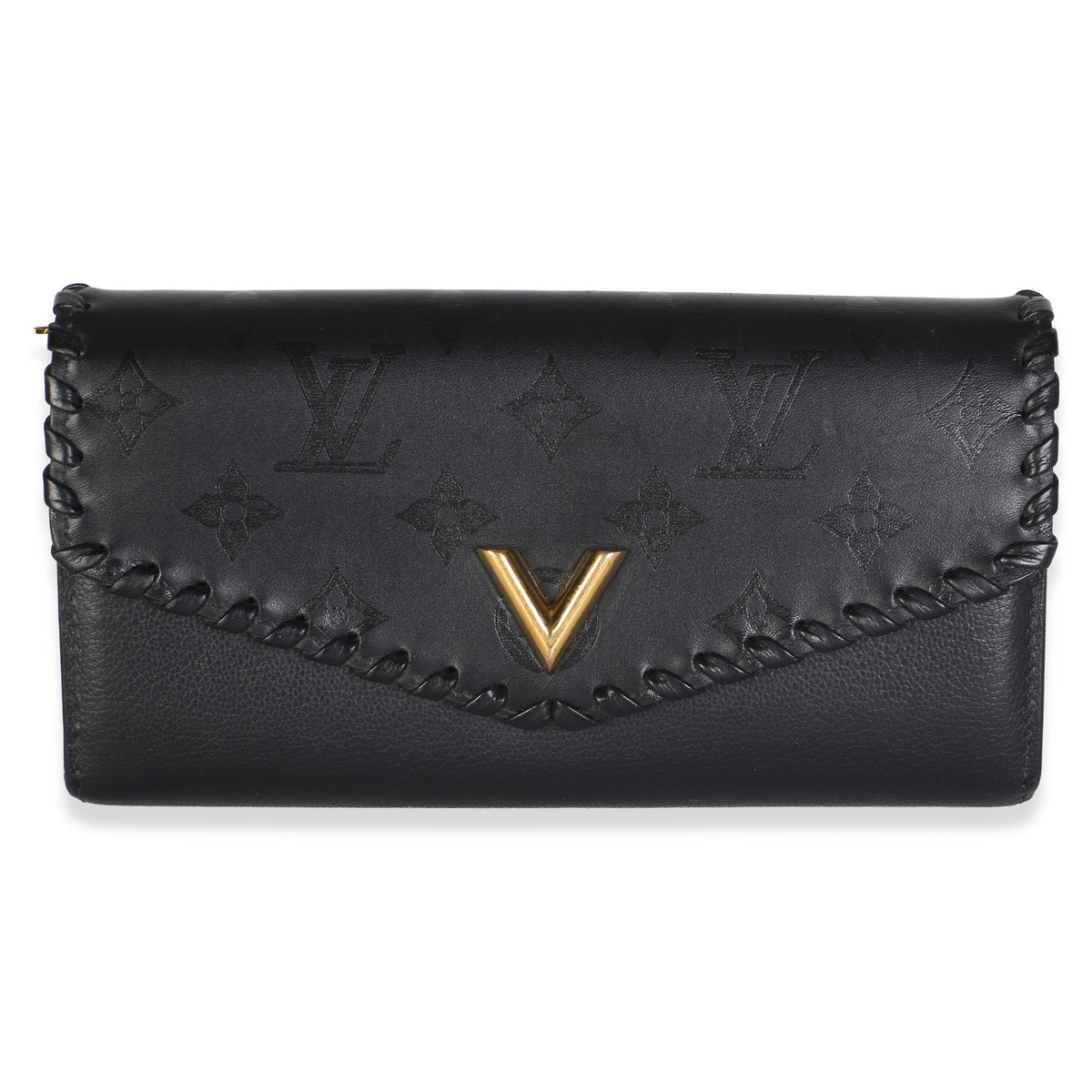 Louis Vuitton Black Monogram Cuir Plume Very Wallet Wallet id