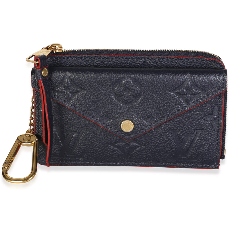 Louis Vuitton Marine Rouge Monogram Empreinte Recto Verso Card Holder Wallet id
