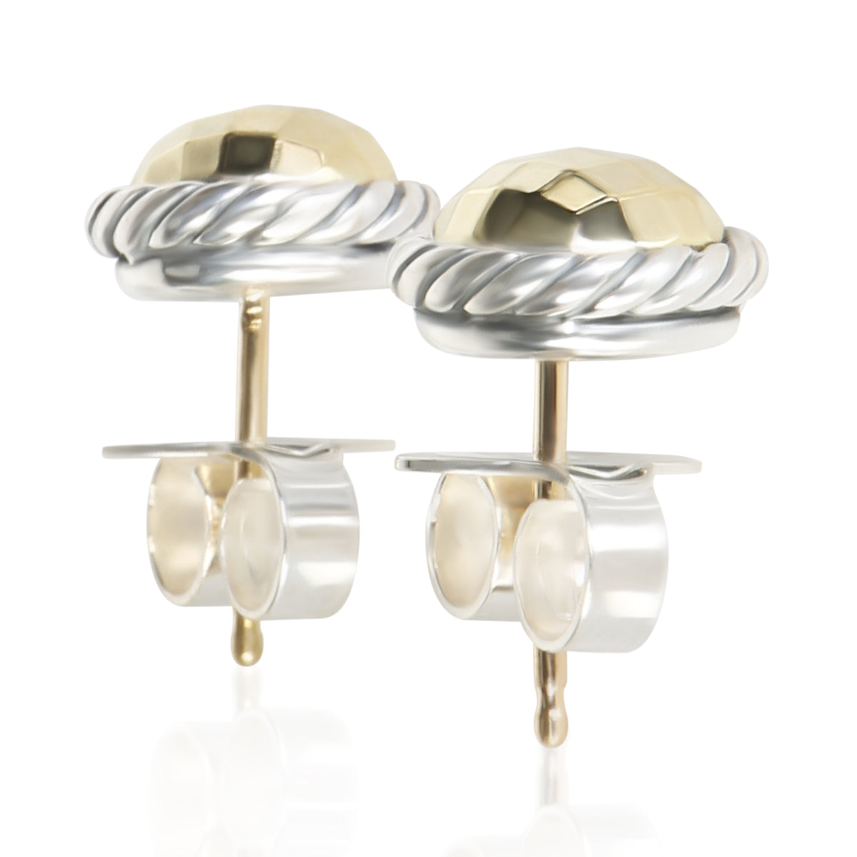 David Yurman 1/5 18K Yellow Gold & Sterling Silver Chatelaine Earrings 3