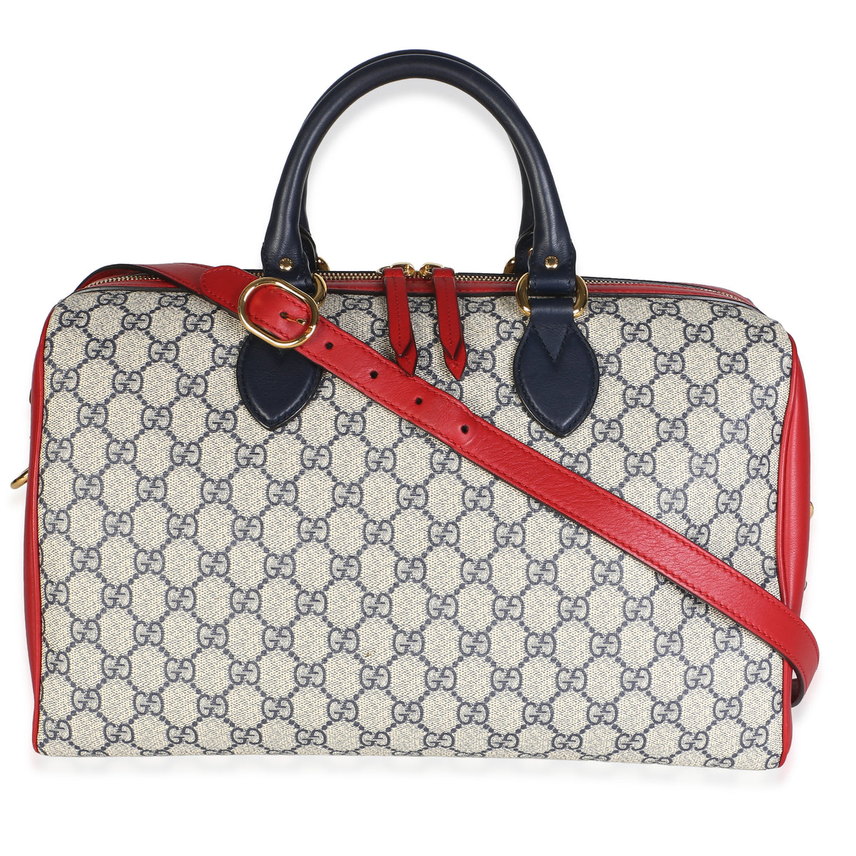 Gucci Beige GG Supreme Canvas Medium Boston Bag Handbag id