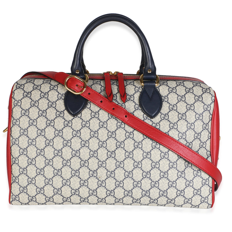 Gucci Beige GG Supreme Canvas Medium Boston Bag Handbag id